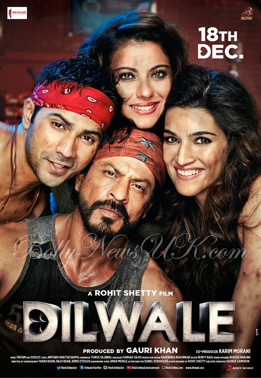 Meet Dilwale in London. Shah Rukh Khan, Varun Dhawan, Kajol, Kriti Sanon. Feltham Cineworld.